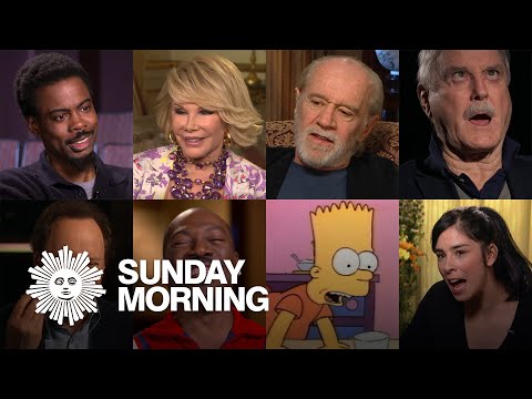 Comedian interviews on "Sunday Morning"