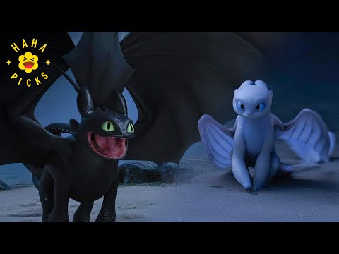 Toothless Tries to Rizz Light Fury | How to Train Your Dragon: The Hidden World