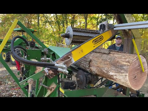 Dangerous Automatic Homemade Firewood Processing Machines, Fastest Powerful Wood Splitting Machines