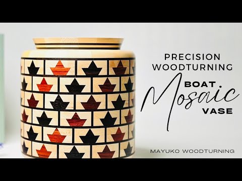 Precision Woodturning: Boat Mosaic Vase