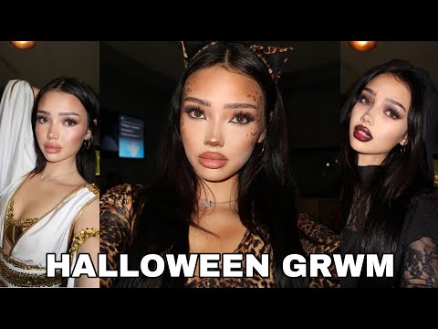 3 Halloween Makeup Looks GRWM