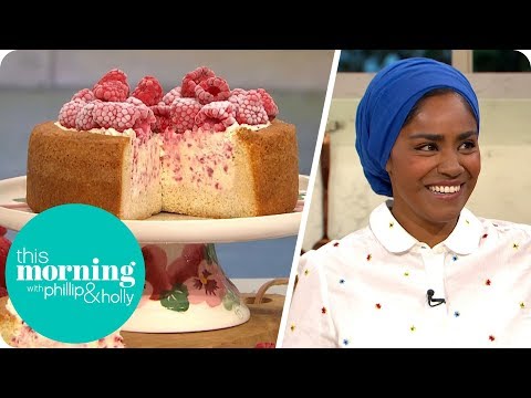 Nadiya Hussain's Raspberry Ice Cream Cake | This Morning