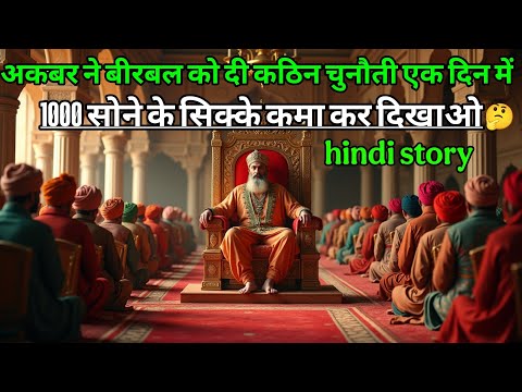 अकबर ने बीरबल को दी कठिन चुनौती एक दिन में 1000 सोने के सिक्के कमा कर दिखाओ | akbar birbal ki kahani