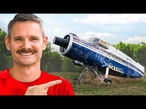 Worlds LARGEST Bi Plane Abandoned In A Field