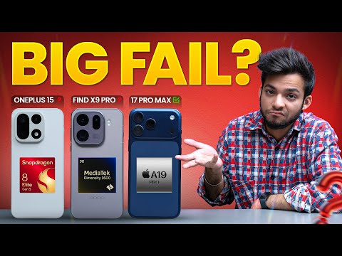 Oppo Find X9 Pro vs iPhone 17 Pro Max vs OnePlus 15 - It's Not What You Expect!