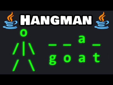 Code this hangman game in Java! 🕺