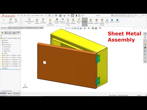 Electrical Enclosure in Solidworks sheet Metal