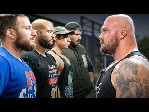 Gym Goers Take On World's Strongest Man DEADLIFT CHALLENGE