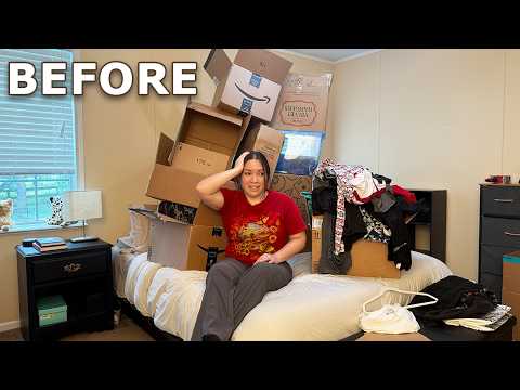 I Turned my CLUTTERED Bedroom into a Dark and Moody Room // Bedroom Makeover pt.1