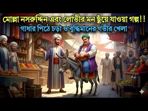 মোল্লা নাসরুদ্দিন লোভী সেটকে গাধায় চড়িয়েছিলেন || মোল্লা নাসরুদ্দিনের গল্প || Salam Voice