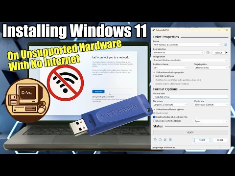 Install Windows 11 Without Internet and Unsupported Hardware using Rufus!