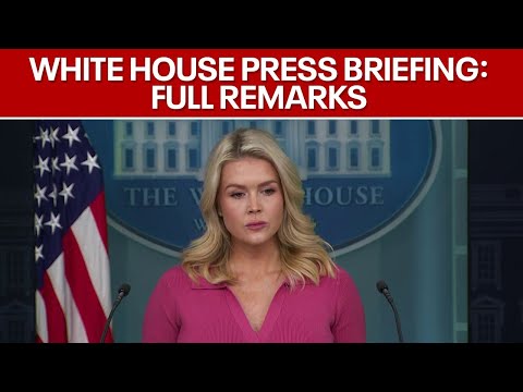 Press Secretary Karoline Leavitt speaks at White House press briefing