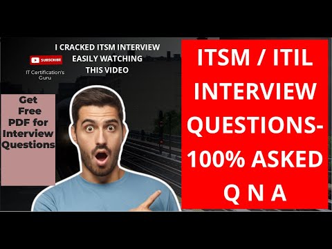 ITSM / ITIL Interview questions and answers | 100% asked Interview questions #itil #itsm