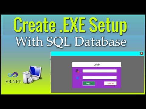 C#.NET | Create .EXE Setup File With SQL Database in Windows Application Form | CODERBABA