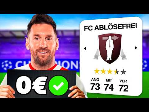 Kann ich die Champions League NUR mit ABLÖSEFREIEN SPIELERN gewinnen? 👀🏆