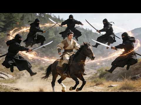 10 top assassins ambushed a young horseman, but he fought back and killed them!