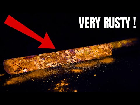 Extremely Rusted Knife Restoration.