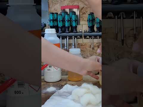 Bale for pore filling furniture restoration #restoration #furniture