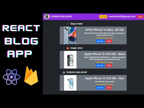 React  Firebase Full Stack project In Hindi || Complete React Firebase Project