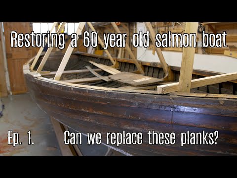 Restoring a 60 year old clinker boat.  Episode 1 Can we replace these planks?