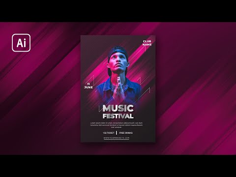 Music Festival Poster | Adobe Illustrator Tutorial