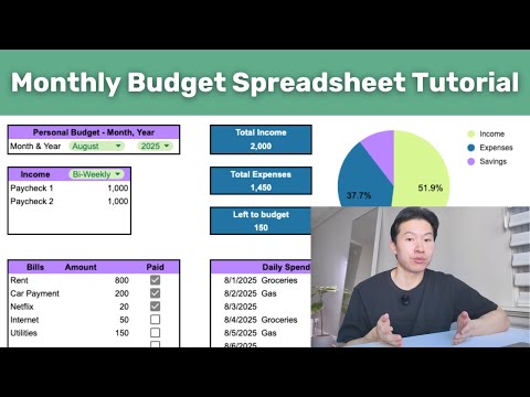 How to Make A Monthly Budget Template in Excel & Google Sheets