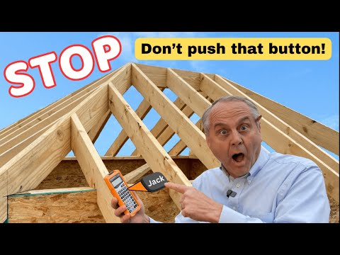 How to frame a hip roof with correct jack rafter lengths