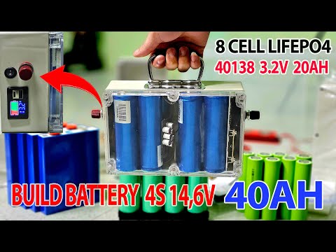 DIY 40AH 12V 40138 LiFePO4 Battery Bank For Solar Power