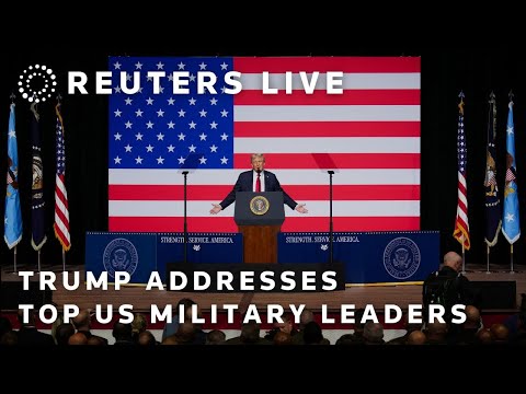 LIVE: Trump, Hegseth address gathering of top US military leaders