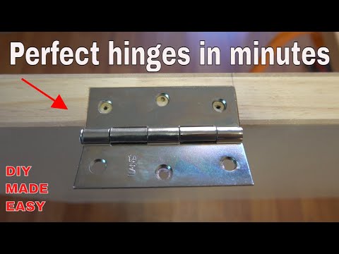 How to cut door hinge like a pro - diy