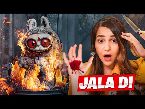 Do not CUT Haunted LABUBU at 3 AM 😮