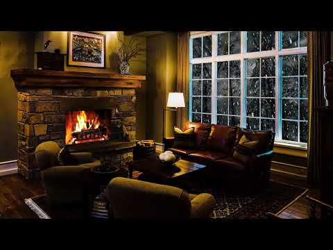 Pafuli - Snowstorm under the lampshade light and the sweet peace of the fireplace... Şömine - Kamin