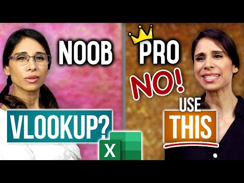 Excel LOOKUP Values with Two Spreadsheets (Noob vs Pro)