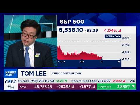 Fundstrat's Tom Lee shares his perspective on the current stock market downturn....