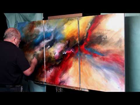 Painting 'Force of Nature' Modern Abstract contemporary art Mix Lang How to DEMO ...