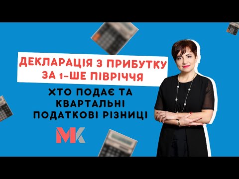 Декларація з прибутку за 1-ше півріччя: хто подає та квартальні податкові різниці