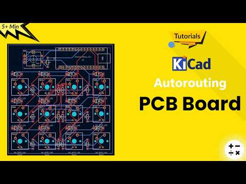 Autorouting PCB board using the Plugin Autorouting in Kicad 9 | KiCad 9 Beginner's Tutorials