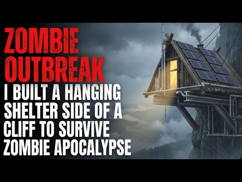 ZOMBIE OUTBREAK: I Built A Hanging Shelter Side Of a Cliff To Survive  Zombie Apocalypse