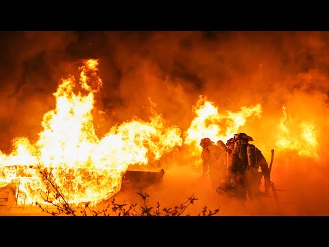 Well Involved Attic Fire: LAFD