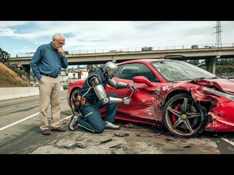 I Bought a $500 Burnt Ferrari! Grandpa's Hero Robot Pulls Off a Miracle!