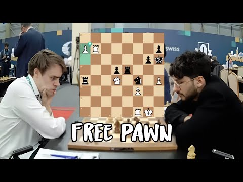 Free Pawn😱 Alireza Firouzja vs Matthias Bluebaum | FIDE Grand Swiss 2025