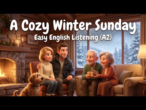Emma Welcomes Her Grandparents ❄️ | Slow English Story For Listening (Level A2)