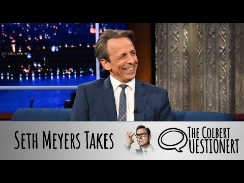 Seth Meyers Takes The Colbert Questionert
