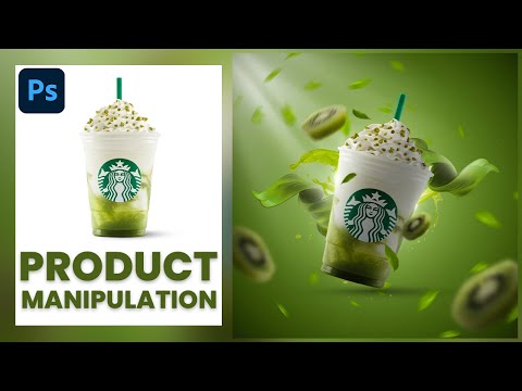 Starbucks Product manipulation in Photoshop | advertising poster design | photoshop tutorial