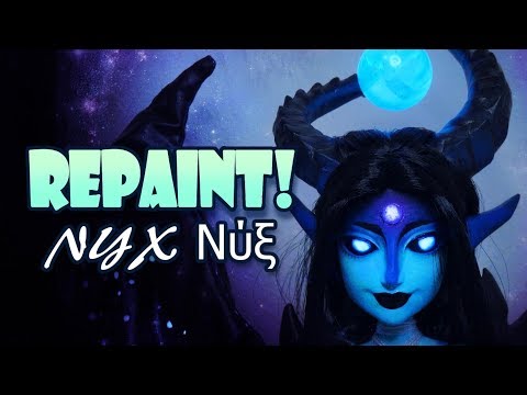 Repaint! Nyx the Dark Dragon Custom OOAK Doll