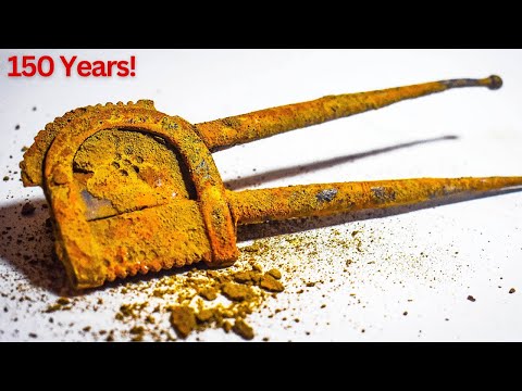 Vintage Nut Breaker | Old Rusty Antique Cutter Restoration.