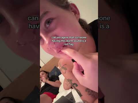 why do you want your alarm to trigger your fight or flight????? 🚩 #redflag #alarm