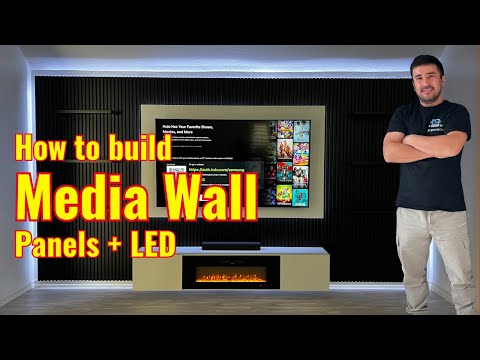 🔥 DIY Floating TV Wall with LED Lights | Clean Modern Look | TVmountLA