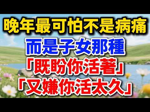晚年最可怕的不是病痛，而是子女那種「既盼你活著，又嫌你活太久」的眼神【老王講情感】#晚年生活 #中老年生活 #為人處世 #生活經驗 #情感故事 #老人 #幸福人生 #talks