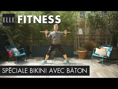20 minutes spécial bikini avec un bâton ┃ELLE Fitness